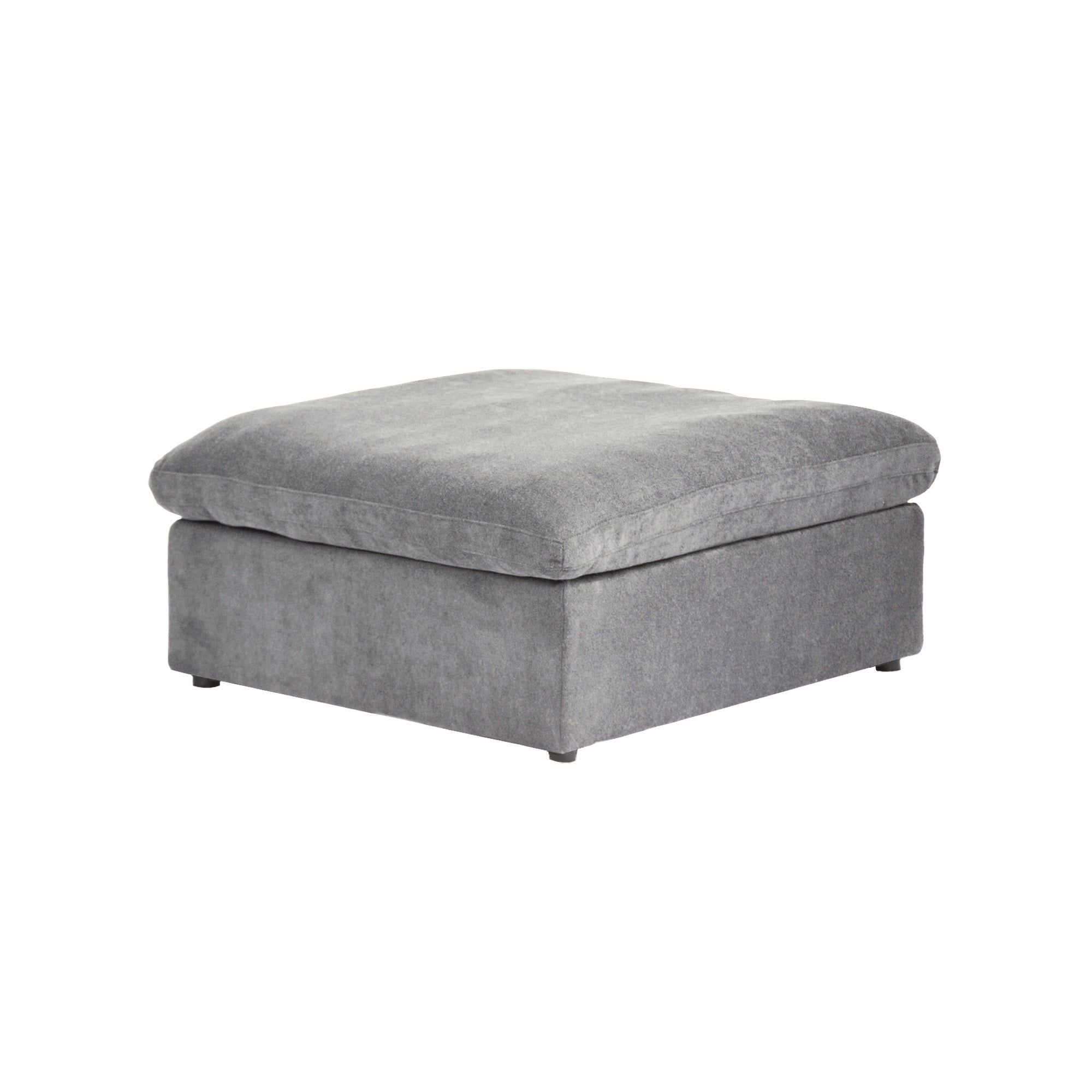 Classic Modular Ottoman Piece in Gray