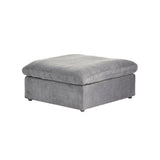 Classic Modular Ottoman Piece in Gray