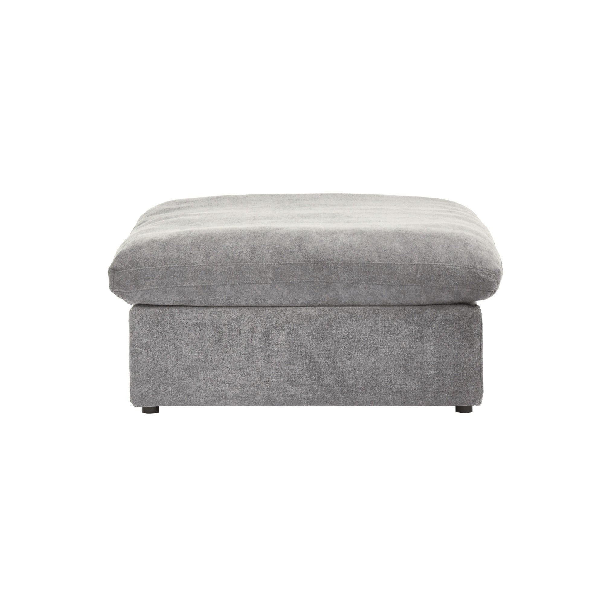 Classic Modular Ottoman Piece in Gray