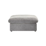 Classic Modular Ottoman Piece in Gray