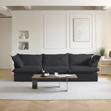 Slipcovers Only - Modular Luxe 3-Seater Sofa in Black