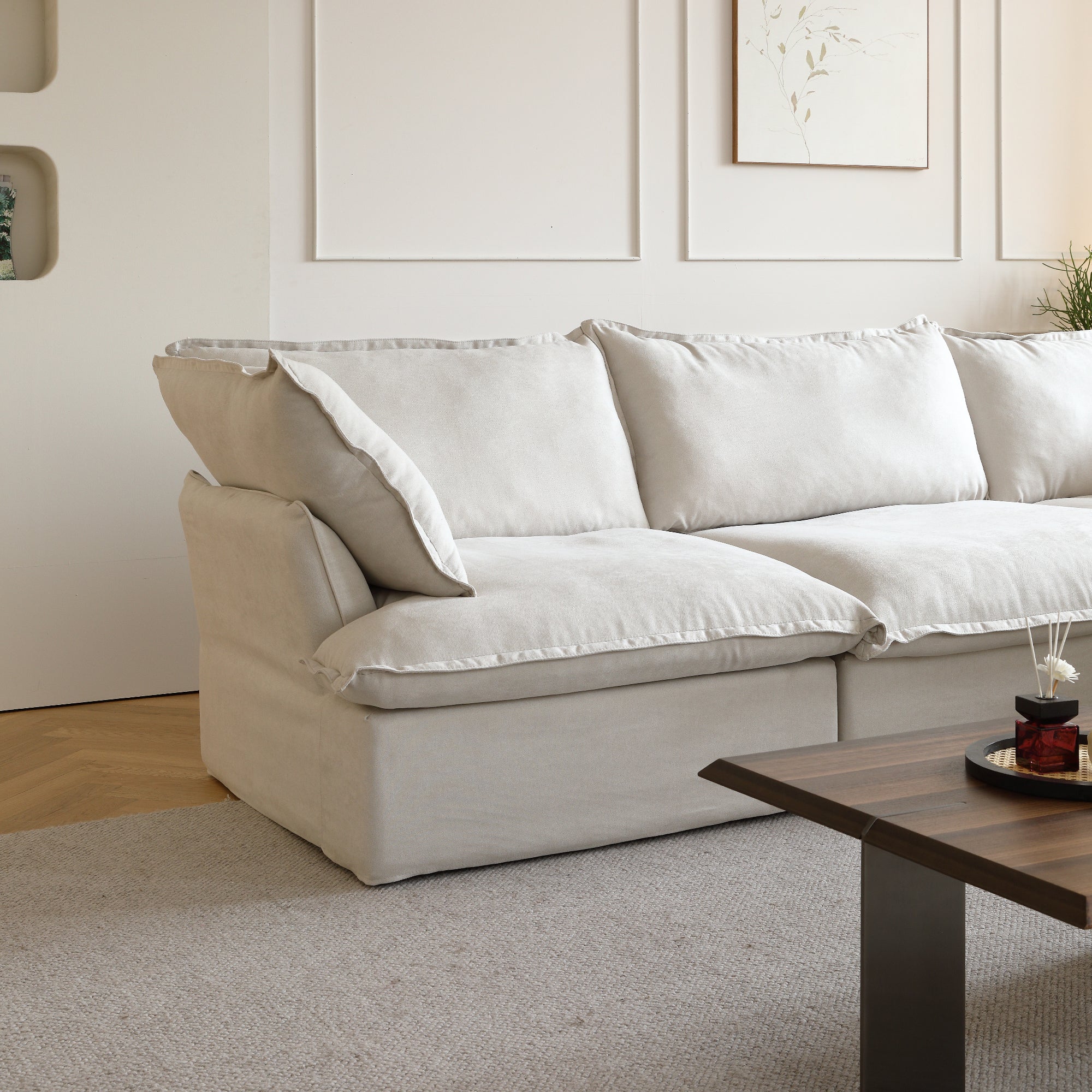 Modular Luxe 4-Seater in Beige