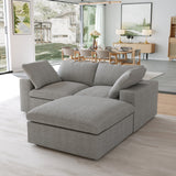 Classic Modular 2-Seater Sectional in Gray
