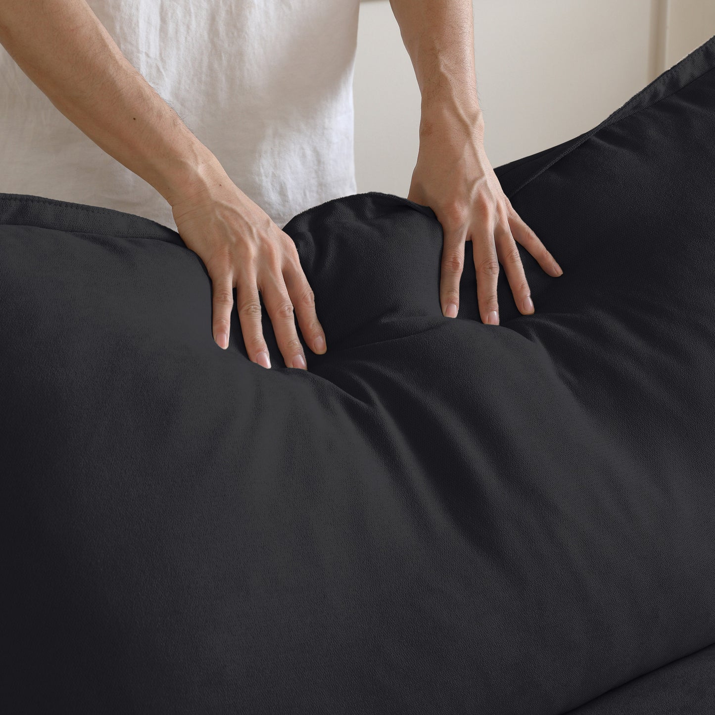 Modular Luxe Left Facing Armrest Piece in Black