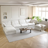 Modular Luxe 4-Seater U-Sectional in White