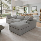 Classic Modular 3-Seater Sectional in Gray