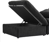 Classic Modular 7-Seater Corner Chaise in Black