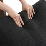 Classic Modular 7-Seater Corner Chaise in Black