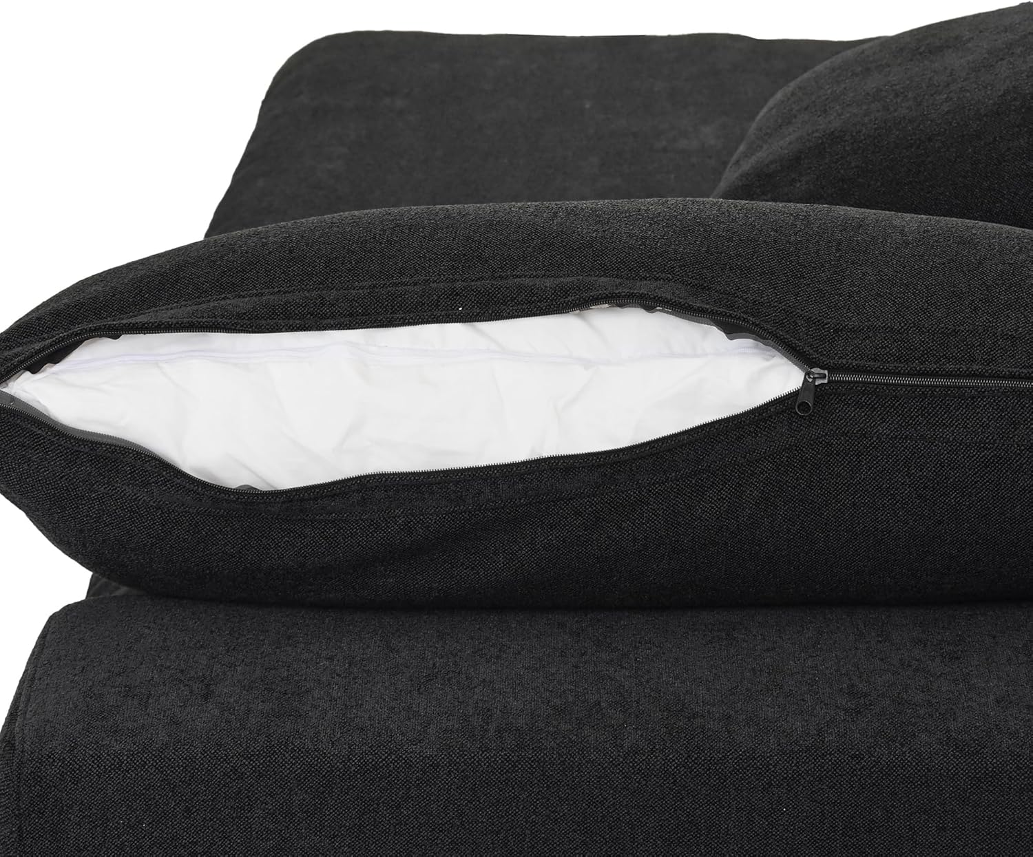 Classic Modular 4-Seater Sectional in Black
