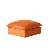 Modular Luxe Ottoman Piece in Orange