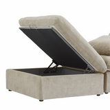 Slipcover Only! Classic Modular Ottoman Piece in Khaki