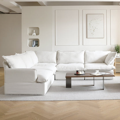 Modular Luxe 5-Seater Corner Sectional in White