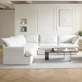 Modular Luxe 5-Seater Corner Sectional in White