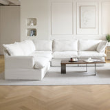 Modular Luxe 5-Seater Corner Sectional in White — Nationwide