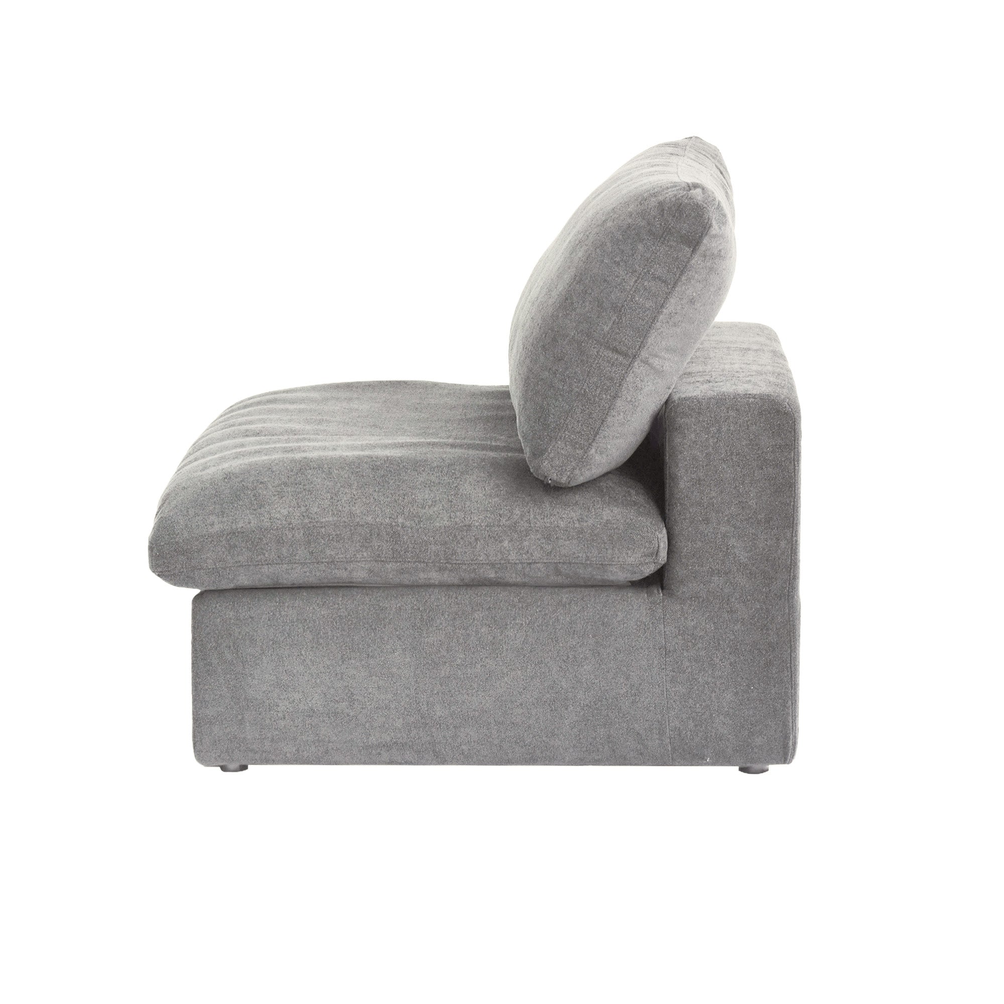 Slipcover Only! Classic Modular Armless/Median Piece in Gray