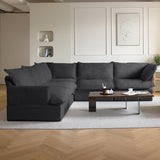 Modular Luxe 5-Seater Corner Sectional in Black