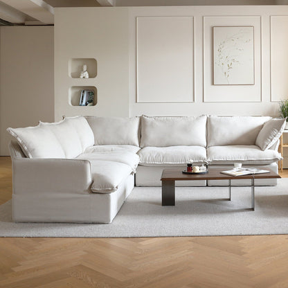 Modular Luxe 5-Seater Corner Sectional in Beige — Nationwide