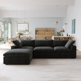 Classic Modular 3-Seater Sectional in Black — Nationwide