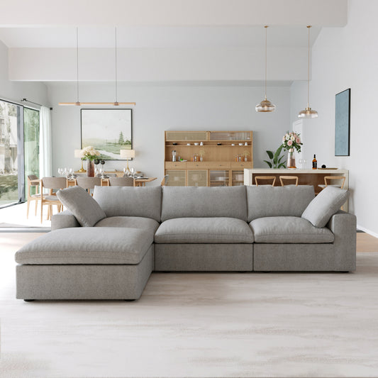 Classic Modular 3-Seater Sectional in Gray