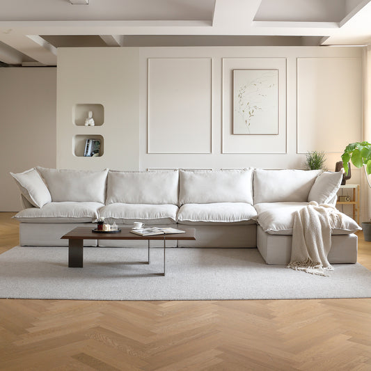 Modular Luxe 4-Seater Sectional in Beige