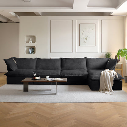 Modular Luxe 4-Seater Sectional in Black — Nationwide