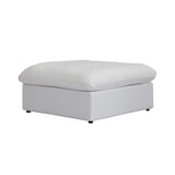 Slipcover Only! Classic Modular Ottoman Piece in White