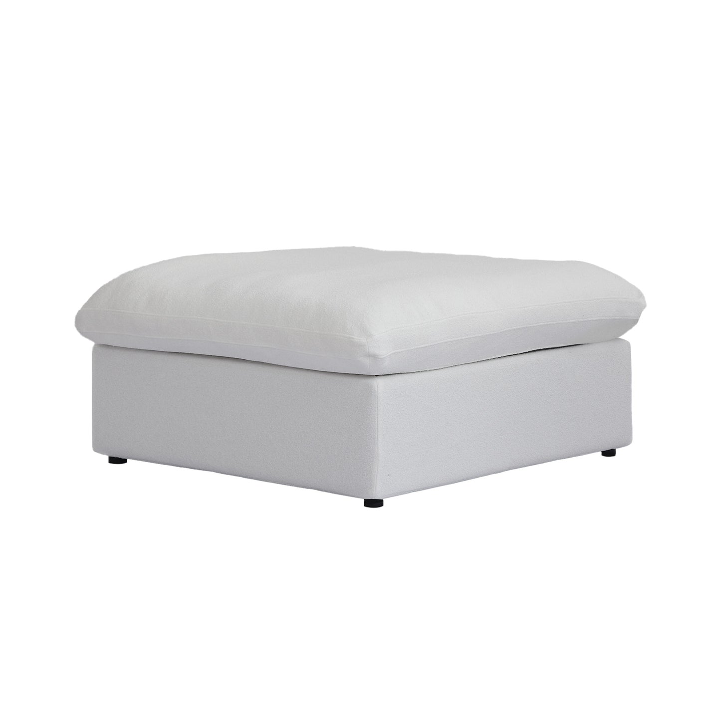 Classic Modular Ottoman Piece in White