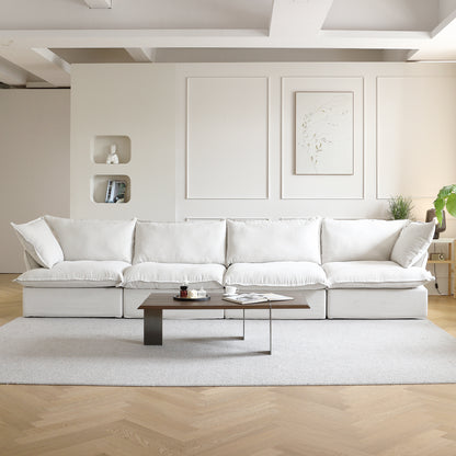 Modular Luxe 4-Seater in White