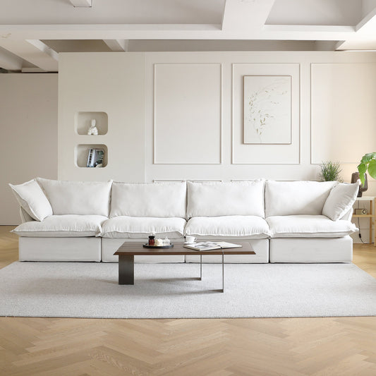 Modular Luxe 4-Seater in White — Nationwide