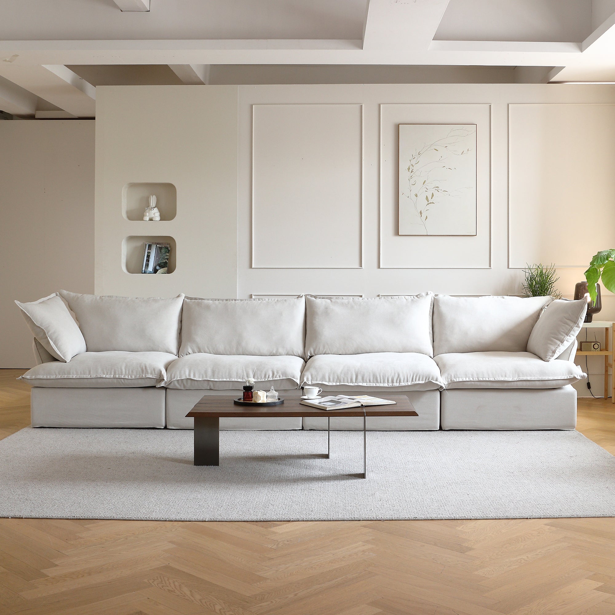 Modular Luxe 4-Seater in Beige — Nationwide