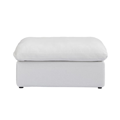 Classic Modular Ottoman Piece in White