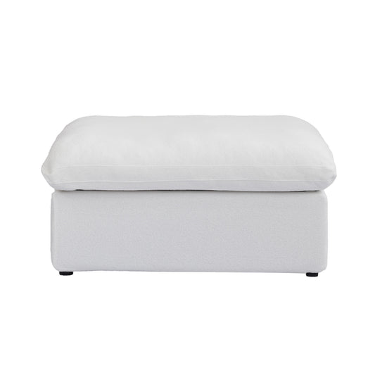 Classic Modular Ottoman Piece in White