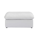 Classic Modular Ottoman Piece in White