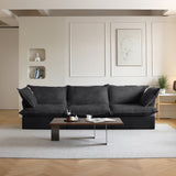 Modular Luxe 3-Seater Sofa in Black