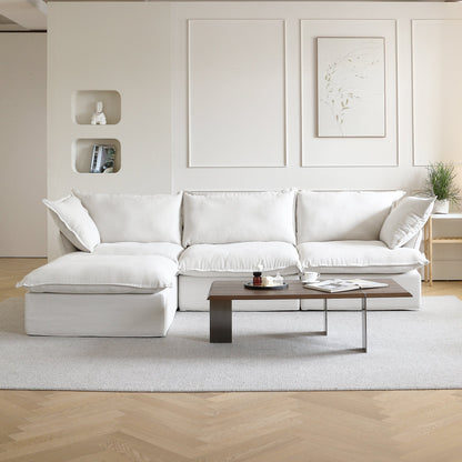 Modular Luxe 3-Seater Sectional in White — Nationwide