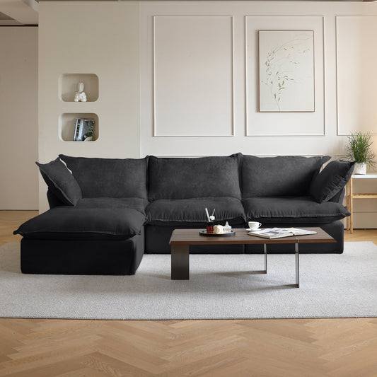Modular Luxe 3-Seater Sectional in Black — Nationwide