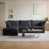 Modular Luxe 3-Seater Sectional in Black
