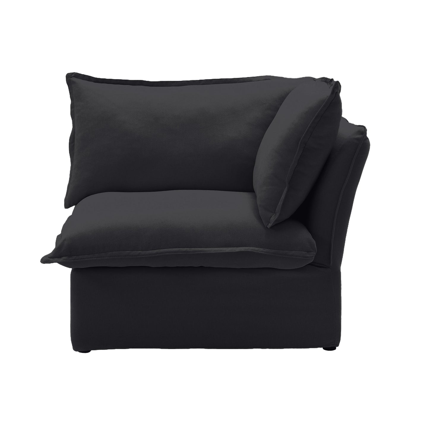 Modular Luxe Corner Piece in Black