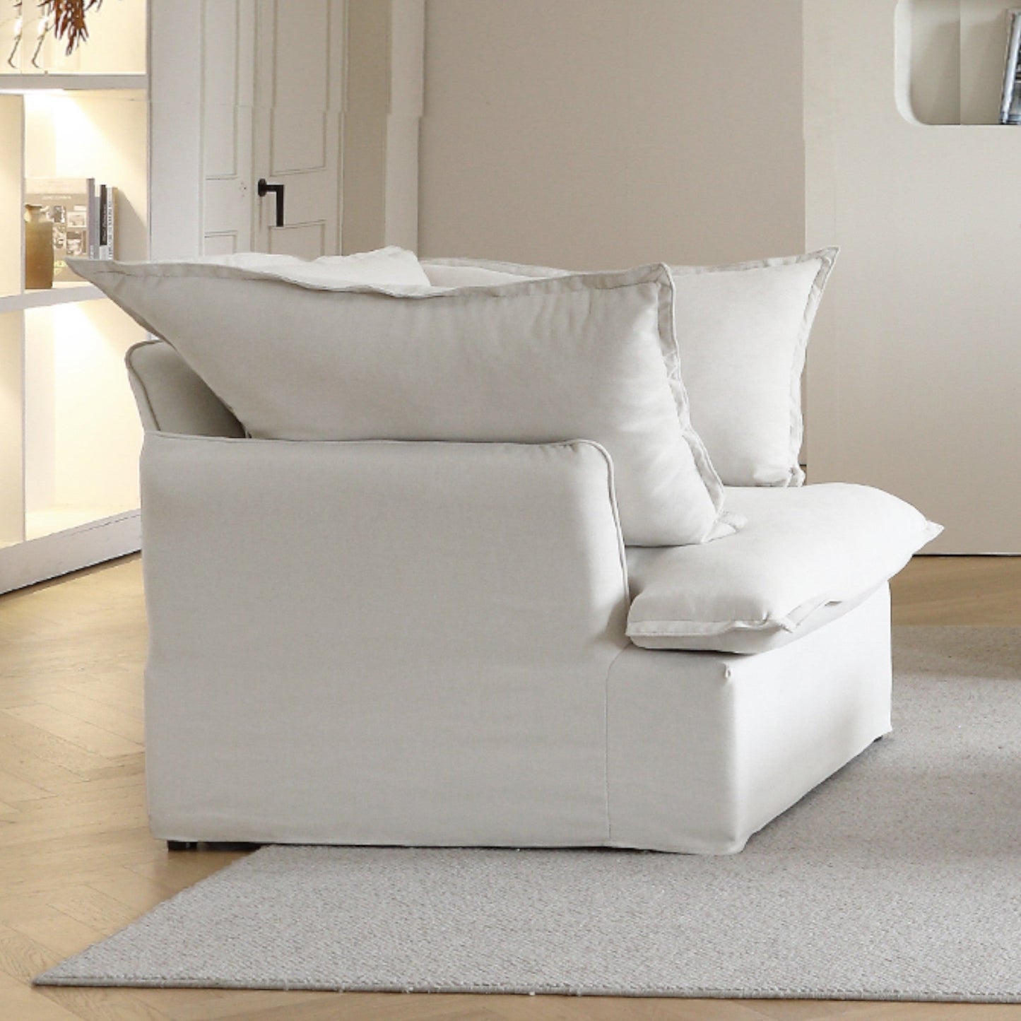 Modular Luxe Armchair in White — Nationwide