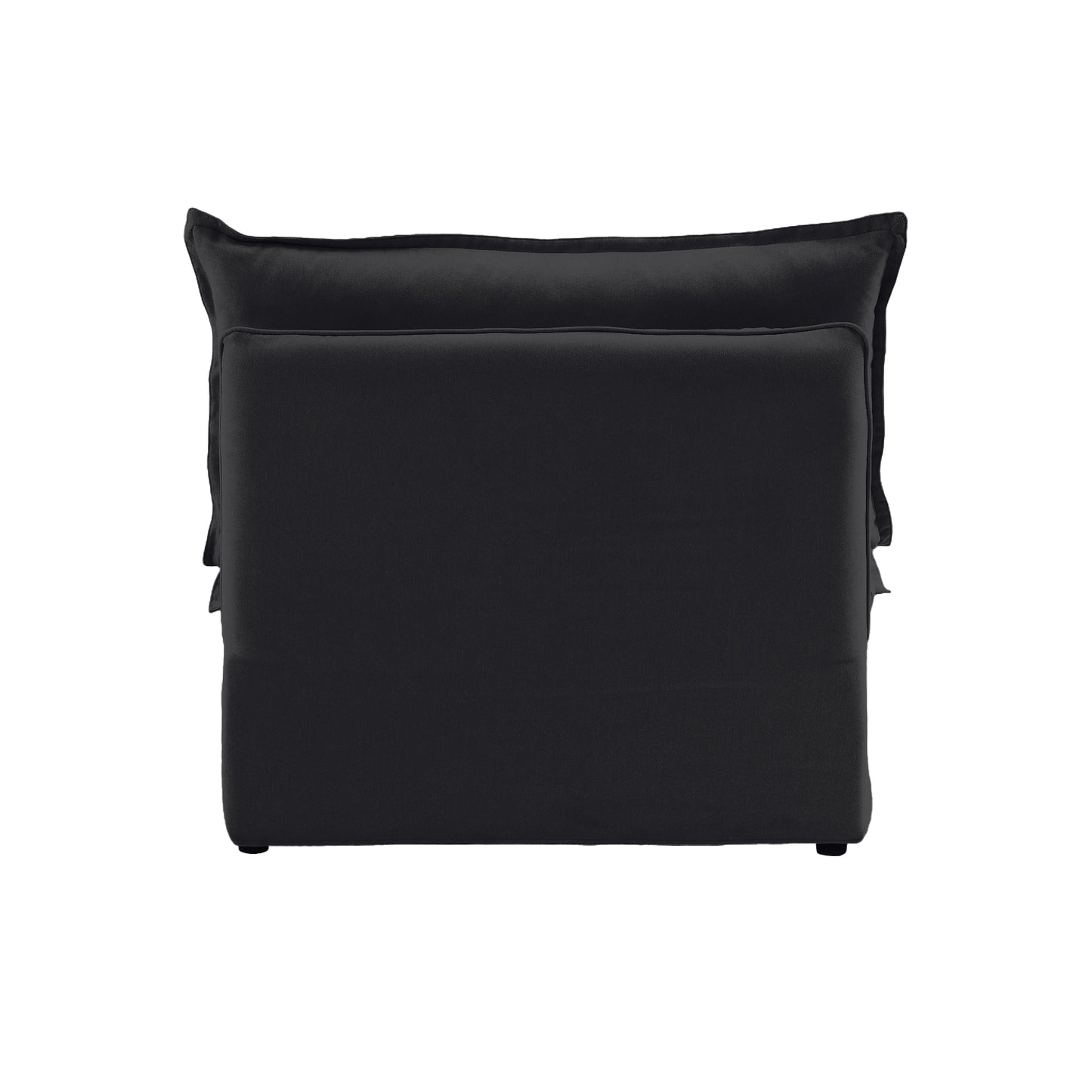 Modular Luxe Armless/Median Piece in Black