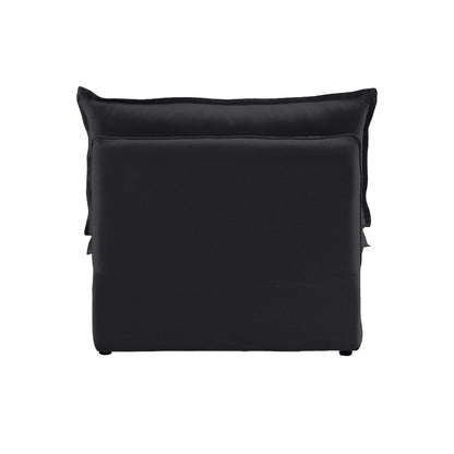 Modular Luxe Armless/Median Piece in Black
