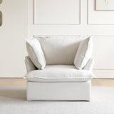 Modular Luxe Armchair in White — Nationwide