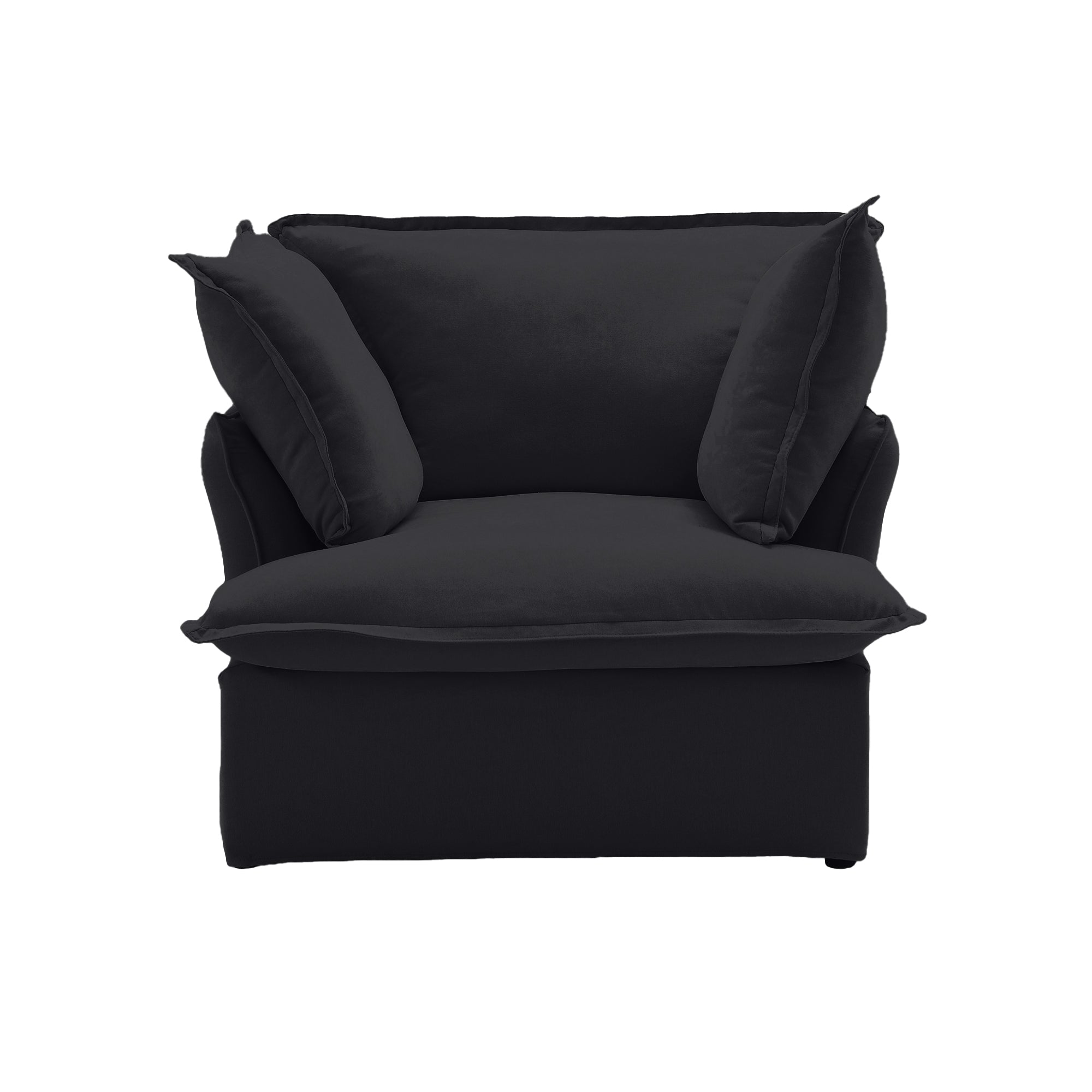 Modular Luxe Armchair in Black