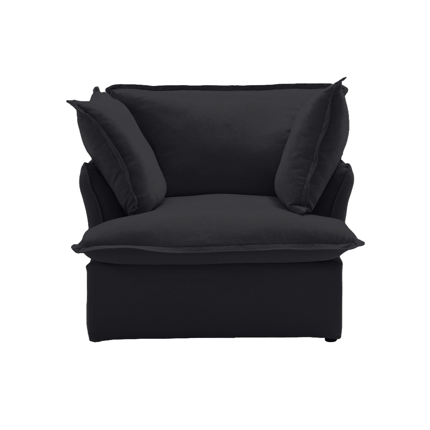 Modular Luxe Armchair in Black