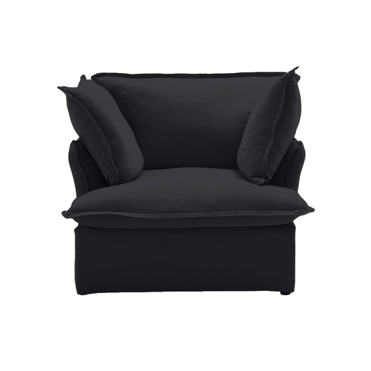Modular Luxe Armchair in Black