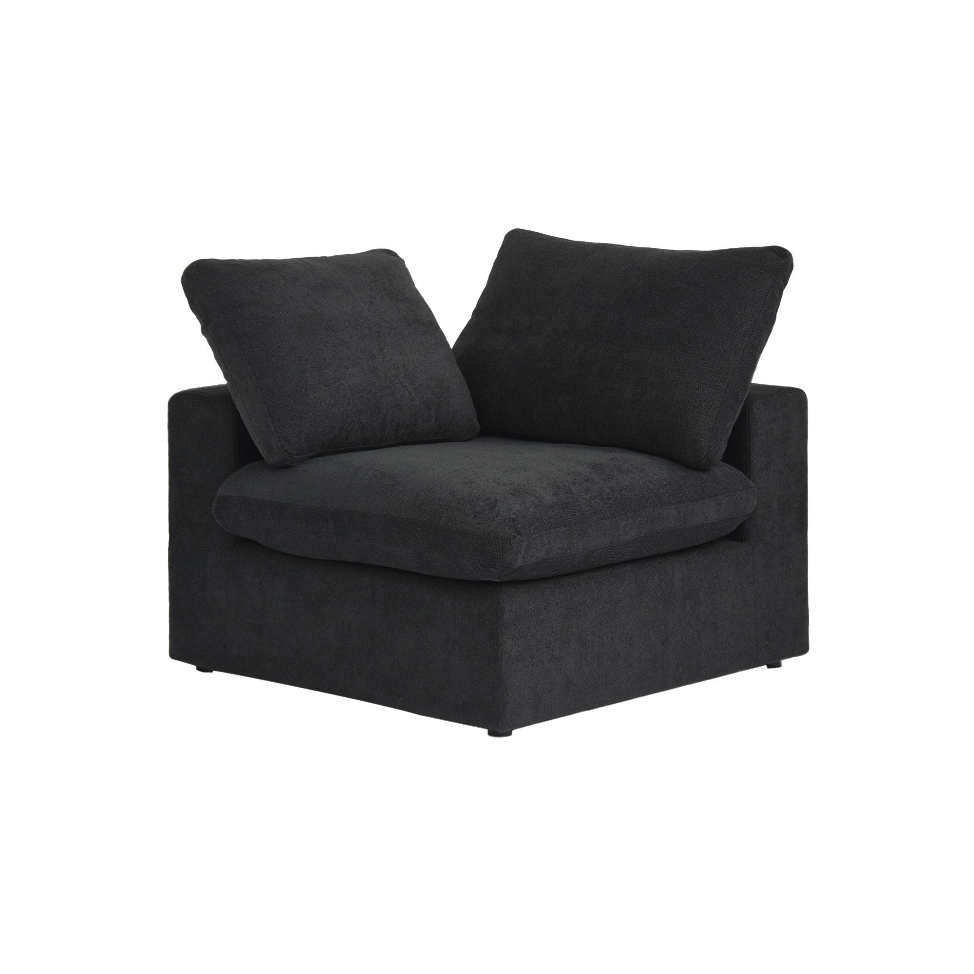 Slipcover Only! Juno Classic Corner Piece in Black (L&R Armrest)