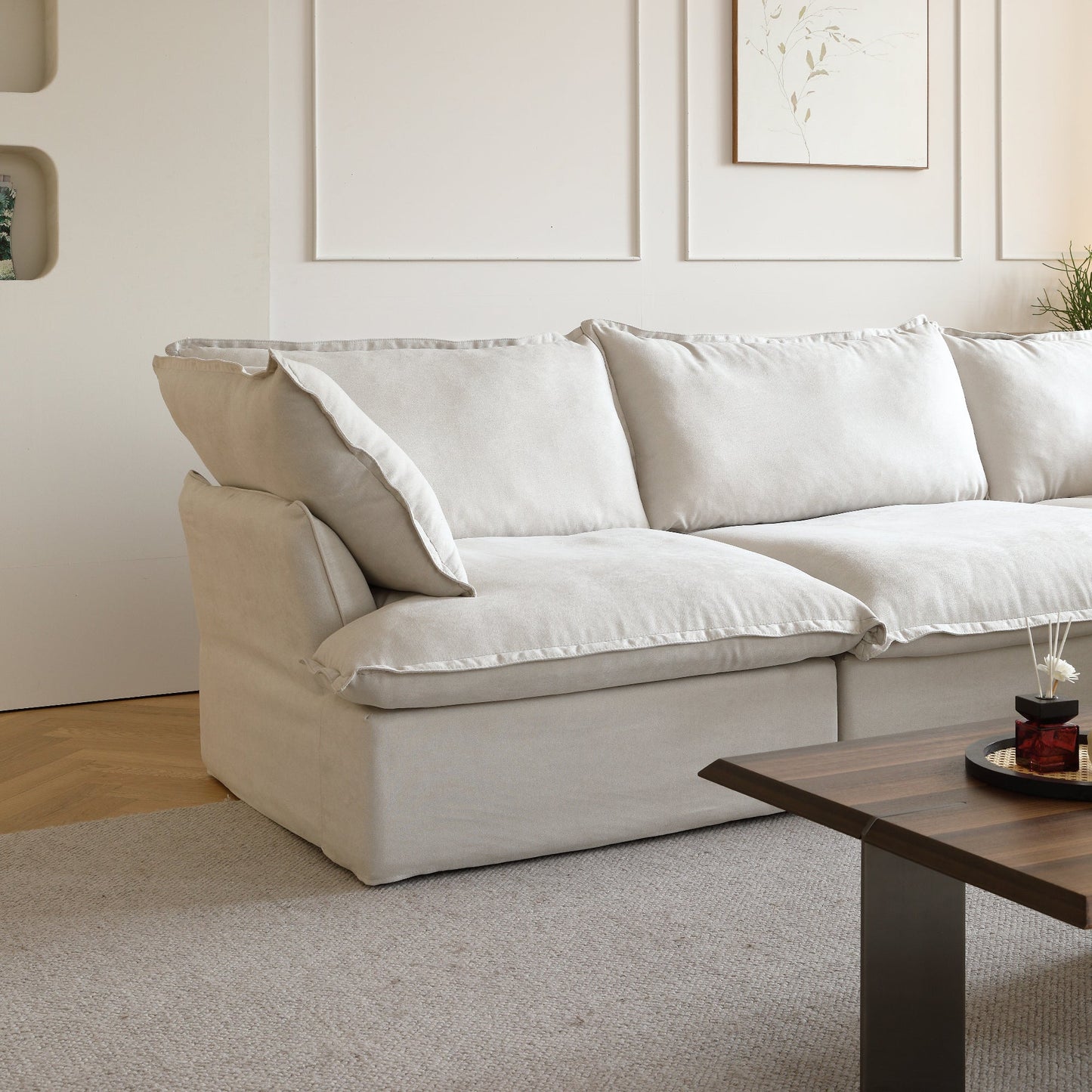 Modular Luxe 3-Seater Sofa in Beige — Nationwide