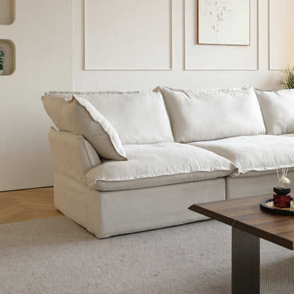 Modular Luxe 3-Seater Sofa in Beige