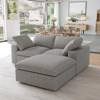Classic Modular 2-Seater Sectional in Gray