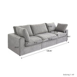 Classic Modular 3-Seater Sofa in Gray — Nationwide